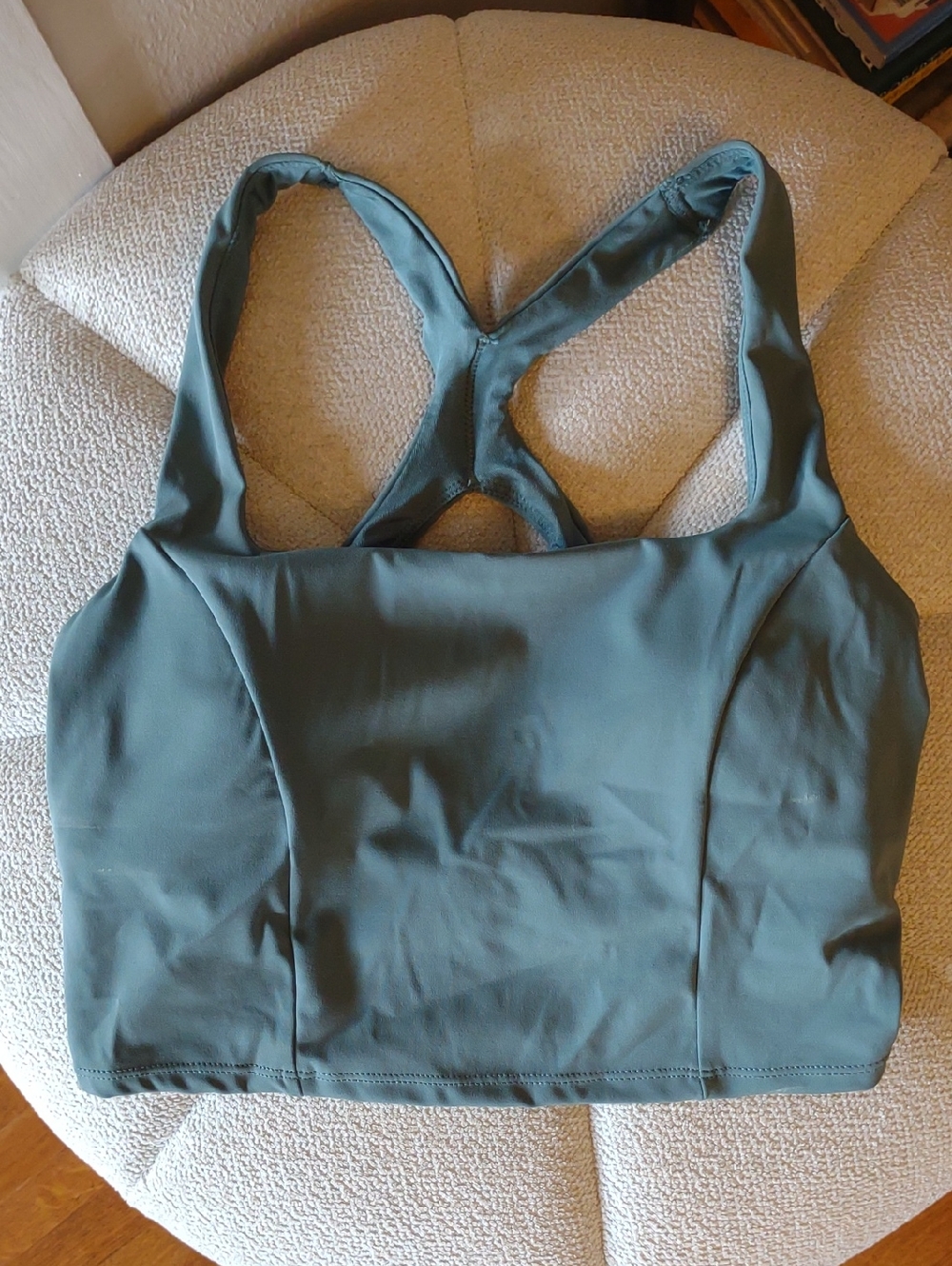 Avia Teal Racerback Crop Sports Bra